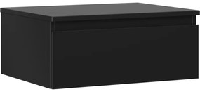 Mexen Orio szafka łazienkowa podumywalkowa 60 cm z blatem, 1 szuflada, czarna mat - 91A10-06023-1-BFC71