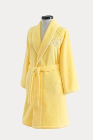 Krótki damski szlafrok LILIUM M Pistacjowy