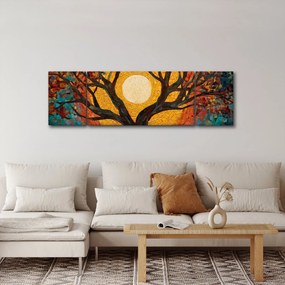 Obraz - Słońce w koronie drzewa życia (170x50 cm)
