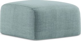 Pufa - z tkaniny strukturalnej - jeans - LEILA