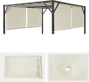 Wymiana pokrycia dachu dla pergoli Beja,  kremowy