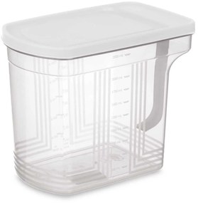 Plastikowy pojemnik z miarką i uchwytem, 2,5 l