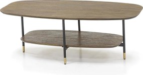 Stolik kawowy 120x40x60 cm jasnobrązowy labirynt