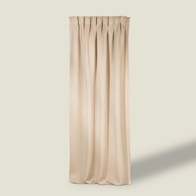 Zasłona zaciemniająca na taśmie marszczącej blackout strukturalny ecru 140 x 280 cm 1 szt.