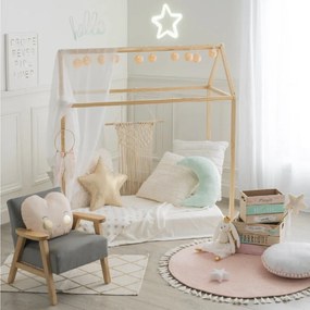 Drewniany domek dla dzieci, dekoracja - 115 x 66 x 126 cm