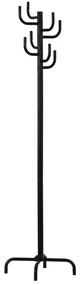 Wieszak na ubrania 178x48 cm czarny
