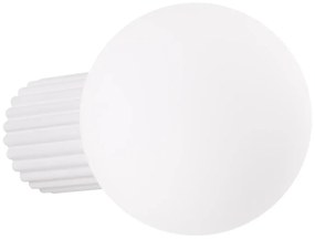 Kinkiet HALO biały IP44 ryflowany SOLLUX  LIGHTING