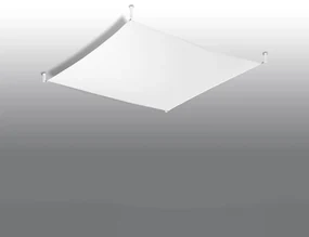 Plafon LUNA 2 tkaninowy biały SOLLUX  LIGHTING