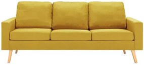 3-osobowa żółta sofa - Eroa 3Q