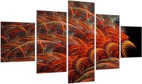 Obraz - Abstrakcyjna imitacja piór (125x70 cm)