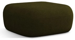 Zielony podnóżek z materiału bouclé Jenny – Micadoni Home