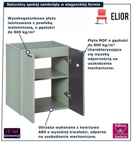 Szałwiowa szafka pod umywalkę z półkami T2-W21
