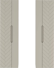 Wisząca szafka łazienkowa z półkami Aspen 10 cashmere