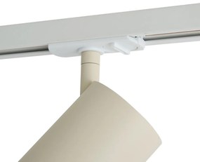 Nowoczesny reflektor w kolorze beżowym do systemu szynowego 1-fazowego GU10 70mm - Iconic Jeana Luxe Nowoczesny Oswietlenie wewnetrzne