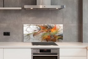 Panel szklany do Kuchni Geometryczna Gra Kolorów