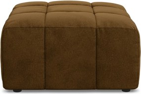 Musztardowy aksamitny podnóżek Aloha – Makamii