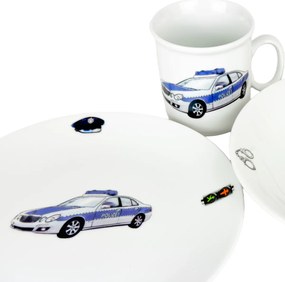 Thun 3-częściowy zestaw obiadowy dla dzieciPolicja