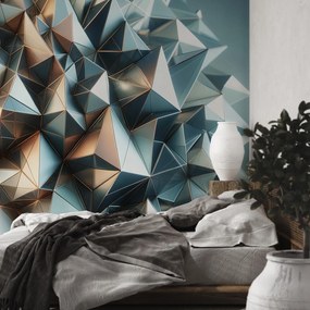 Fototapeta - 3D kalejdoskop kształtów (196x136 cm)