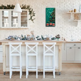 Zegar ścienny Prezenty Choinka Święta Zima