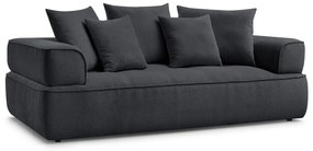 Ciemnoszara sofa z tkaniny szenilowej 237 cm Whesley – Bobochic Paris