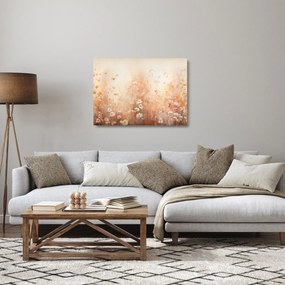 Obraz na szkle - Wzór dzikich kwiatów (70x50 cm)