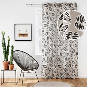 Czarno-beżowa zasłona 140x260 cm Alma – douceur d'intérieur