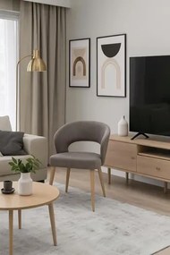 Stylowe beżowe krzesło tapicerowane K3-W17