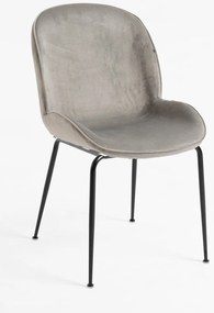 Krzeso Bille z czarnego aksamitu