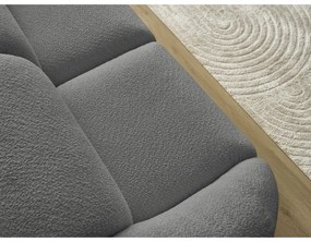 Szara sofa z materiału bouclé 230 cm Tina – Bobochic Paris
