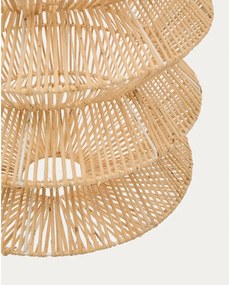 Lampa wisząca w naturalnym kolorze z rattanowym kloszem Dakit – Kave Home