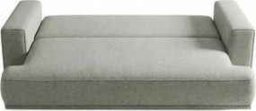 Sofa z Funkcją Spania CAMELIA Szara Boucle Japandi