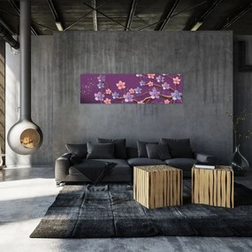 Obraz - Wiosenny zmierzch (170x50 cm)