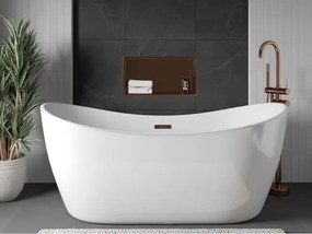 Mexen X-Wall-R półka wnękowa z kołnierzem 60 x 30 cm, miedź szczotkowana - 19C0603010
