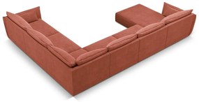 Czerwony narożnik (prawostronny) Vanda – Mazzini Sofas