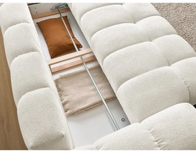 Biała sofa z tkaniny szenilowej 278 cm Everest – Bobochic Paris