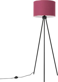 Elegancka lampa stojąca na trójnogu w kolorze burgunu Z2-N32