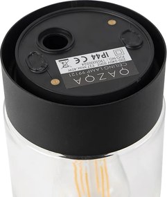 Nowoczesna lampa sufitowa czarna 22,6 cm IP44 - Jarra