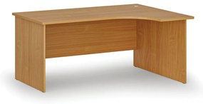 Narożne biurko PRIMO WOOD, 160x120 cm, prawe, buk