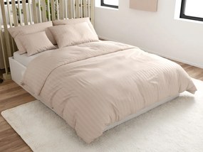 PrzytulneMieszkanie.pl PrzytulneMieszkanie.pl Pościel hotelowa z mikrofibry JASMINE szampański - pasek 2 cm, hotelowa zakładka Rozmiar pościeli: 70 x 90 cm | 140 x 200 cm