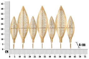 Metalowy wieszak ścienny w kolorze złota Long Leaf – Mauro Ferretti