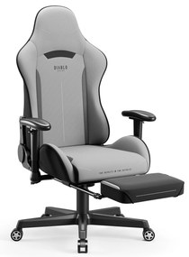 Fotel gamingowy materiałowy szary: Diablo X-Starter