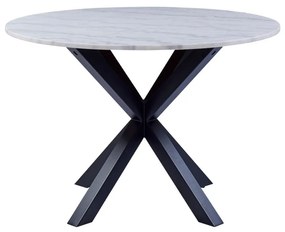 Stół z marmurowym blatem Actona Heaven, ⌀ 110 cm