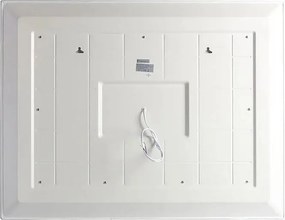 Lustro ścienne prostokątne "Mosaic" touch LED z satynowymi i kolorowymi wstawkami cm 90x70h