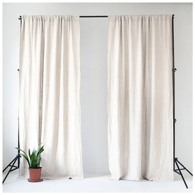 Biała zasłona 140x330 cm Night Time – Linen Tales