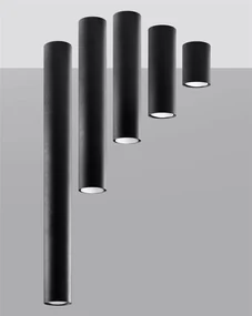 Plafon LAGOS 40 czarny SOLLUX  LIGHTING
