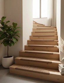 Niebieskie dywanowe trepy na schody 15 sztuk L2-A29