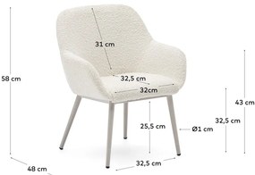 Białe krzesło dziecięce Konna – Kave Home