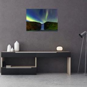 Obraz - Zorza polarna na Islandii (70x50 cm)