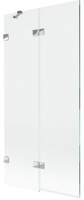 Mexen Lunar parawan nawannowy 2-skrzydłowy lewy 90 x 150 cm, transparent, chrom - 897-090-100-01-00-L