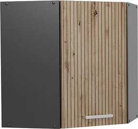 Szafka wisząca narożna dąb rzemieślniczy 57x34.1x60 r-line